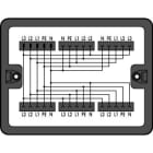 WAGO - Verteilerbox, Drehstrom (400 V), 1 Eingang, schwarz