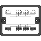 WAGO - Verteilerbox, Wechselstrom (230V), 2 Eingänge, schwarz