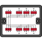 WAGO - Verteilerbox, Wechselstrom (230V), 1 Eingang, schwarz