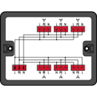 WAGO - Verteilerbox, Wechselstrom (230V), 1 Eingang, schwarz