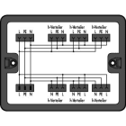 WAGO - Verteilerbox, Wechselstrom (230V), 1 Eingang, schwarz
