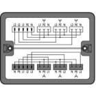 WAGO - Verteilerbox,Dreh- auf Wechselstrom (400 V/230 V),2 Eingänge,schwarz