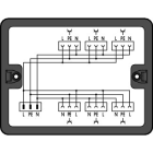 WAGO - Verteilerbox, Wechselstrom (230V), 1 Eingang, schwarz