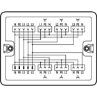 WAGO - Verteilerbox, Dreh- auf Wechselstrom (400 V/230V), 1 Eingang, weiß