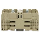 WAGO - Bolzenklemme, 120mm², mit 2 Gewindebolzen M10, beige