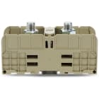 WAGO - Bolzenklemme, 300mm², mit 2 Gewindebolzen M16, beige