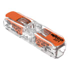 WAGO - Durchgangsverbinder mit Hebeln, für alle Leiterarten, max. 4mm², transparent