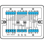 WAGO - Verteilerbox, 230V + DALI, 1 Eingang, weiß