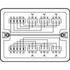 WAGO - Verteilerbox, Dreh- auf Wechselstrom (400 V/230V), 2 Eingänge, weiß