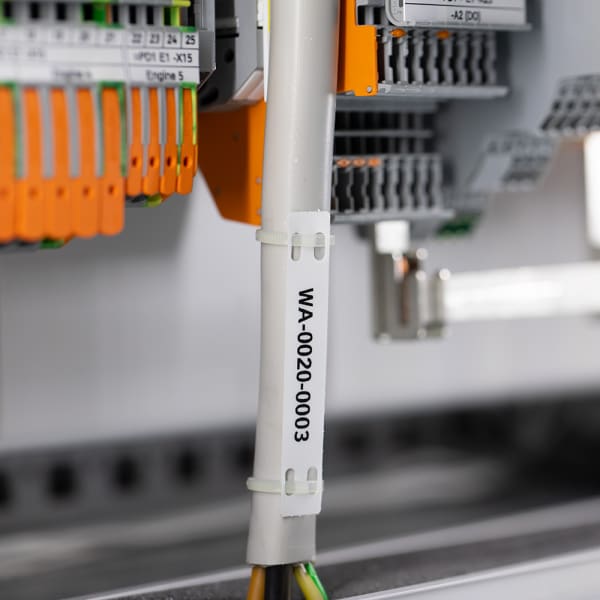 WAGO - Kabelbündelmarkierer,für Smart Printer,für die Verwendung mit Kabelbindern,weiß