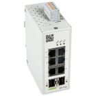 WAGO - Industrial-Managed-Switch, 6-Port 1000BASE-T, 2-Slot 1000BASE-SX/LX