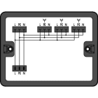 WAGO - Verteilerbox, Wechselstrom (230V), 1 Eingang, schwarz