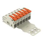WAGO - 1-Leiter-Stiftleiste, Hebel, Push-in CAGE CLAMP®, lichtgrau