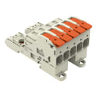WAGO - 1-Leiter-Stiftleiste, Hebel, Push-in CAGE CLAMP®, lichtgrau