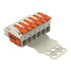 WAGO - 1-Leiter-Federleiste, Hebel, Push-in CAGE CLAMP®, lichtgrau