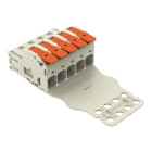 WAGO - 1-Leiter-Stiftleiste, Hebel, Push-in CAGE CLAMP®, lichtgrau