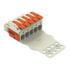 WAGO - 1-Leiter-Federleiste, Hebel, Push-in CAGE CLAMP®, lichtgrau