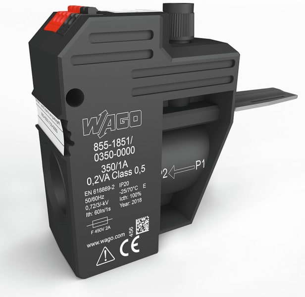 WAGO - Strom- und Spannungsabgriff bis 185mm², Bemessungsstrom primär 350A, Bemessungsstrom sekund. 1A