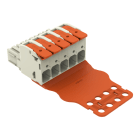 WAGO - 1-Leiter-Federleiste, Hebel, Push-in CAGE CLAMP®, lichtgrau