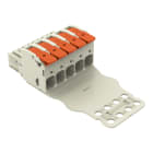 WAGO - 1-Leiter-Federleiste, Hebel, Push-in CAGE CLAMP®, lichtgrau
