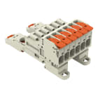WAGO - 1-Leiter-Stiftleiste, Hebel, Push-in CAGE CLAMP®, lichtgrau