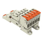 WAGO - 1-Leiter-Stiftleiste, Hebel, Push-in CAGE CLAMP®, lichtgrau