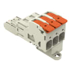WAGO - 1-Leiter-Stiftleiste, Hebel, Push-in CAGE CLAMP®, lichtgrau