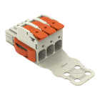 WAGO - 1-Leiter-Federleiste, Hebel, Push-in CAGE CLAMP®, lichtgrau