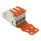 WAGO - 1-Leiter-Federleiste, Hebel, Push-in CAGE CLAMP®, lichtgrau