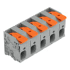 WAGO - Leiterplattenklemme,Hebel,6 mm²,grau