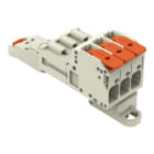 WAGO - 1-Leiter-Stiftleiste, Hebel, Push-in CAGE CLAMP®, lichtgrau