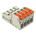 WAGO - 1-Leiter-Stiftleiste, Hebel, Push-in CAGE CLAMP®, lichtgrau