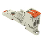WAGO - 1-Leiter-Federleiste, Hebel, Push-in CAGE CLAMP®, lichtgrau