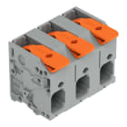 WAGO - Leiterplattenklemme,Hebel,6 mm²,grau