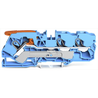 WAGO - 3-Leiter-Durchgangsklemme, mit Hebel und Push-in CAGE CLAMP®, 10mm², blau