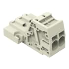 WAGO - 1-Leiter-Stiftleiste, Push-in CAGE CLAMP®, 10mm², lichtgrau
