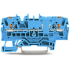 WAGO - 2-Leiter-Durchgangsklemme,mit Drücker,2,5 mm²,blau