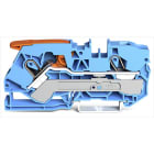 WAGO - 2-Leiter-Durchgangsklemme, mit Hebel und Push-in CAGE CLAMP®, 10mm², blau