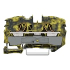 WAGO - 2-Leiter-Durchgangsklemme, 16mm², für Anwendungen Ex e II geeignet, dunkelgrau-gelb