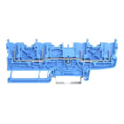 WAGO - 4-Pin-Basisklemme,für Tragschiene 35 x 15 und 35 x 7,5,blau