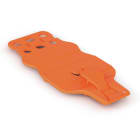 WAGO - Mittenverriegelung mit Zugentlastung, Feder/Stiftleisten, 40, 6mm breit, orange