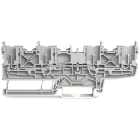 WAGO - 4-Pin-Basisklemme,für Tragschiene 35 x 15 und 35 x 7,5,grau