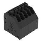 WAGO - THR-Leiterplattenklemme,Drücker,0,5 mm²,schwarz