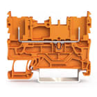 WAGO - 2-Pin-Basisklemme,für Tragschiene 35 x 15 und 35 x 7,5,orange