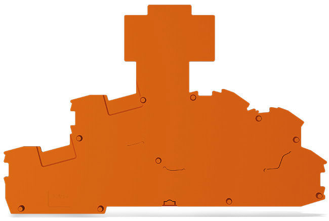 WAGO - Abschluss- und Zwischenplatte, 1mm dick, orange