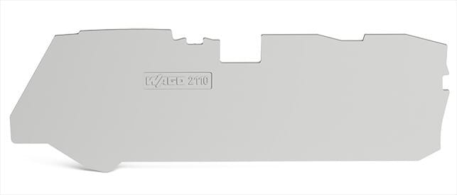 WAGO - Abschluss- und Zwischenplatte,1 mm dick,für 3-Leiter-Klemmen,grau