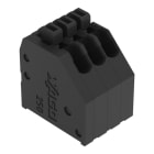 WAGO - THR-Leiterplattenklemme,Drücker,0,5 mm²,schwarz