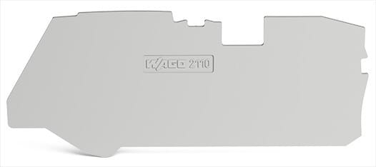 WAGO - Abschluss- und Zwischenplatte,1 mm dick,grau