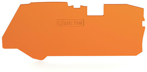 WAGO - Abschluss- und Zwischenplatte,1 mm dick,orange