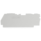 WAGO - Abschluss- und Zwischenplatte,1 mm dick,für 3-Leiter-Klemmen,grau